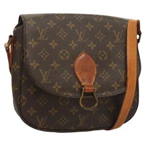 Authentic LOUIS VUITTON Monogram Saint Cloud GM Shoulder Bag M51242 LV